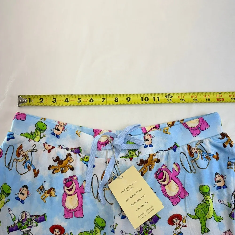 Little Snuggles Toy Story Pajama Pants Women XL Blue Bamboo Jogger Lounge Disney